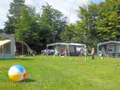 Pitches on grass