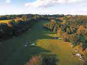 View down the main field