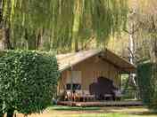 Safari tent exterior
