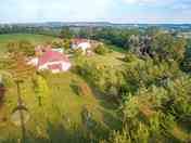 Aerial view of the property
