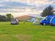 Sunset over the pitches