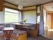 Living room and dining area