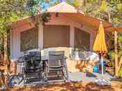 Safari tent exterior