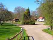 Well-spaced pitches in the well-kept gardens