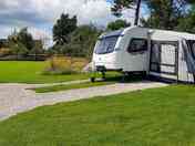 Dovedale electric hardstanding and grass pitch