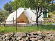 Exterior of four-person tent