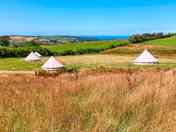 Bell tent on site