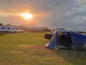 Church Field at sunset (added by manager 28 Nov 2023)