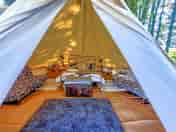 Looking into the bell tent (added by manager 20 Jan 2023)