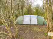 A lovely tent with a sleeping compartment at each end. Comfortably sleeping five.