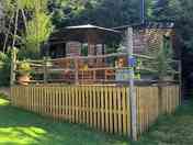 Decking area of the cabin