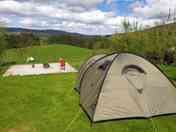 Platform large tent pitch