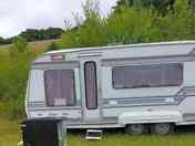 Duckkering Tan touring caravan exterior