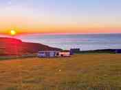 Sun setting over the Irish Sea