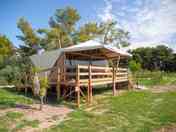 Safari tent exterior