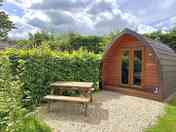 Cosy glamping pod