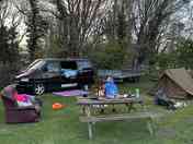 Spacious grass pitches