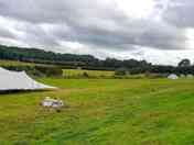 Looking across the pitches