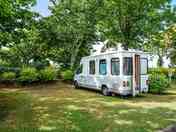 Partially shaded tourer pitches