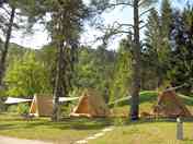 Glamping huts