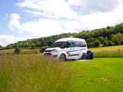 Camper vans in the camper van field.