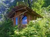 Cabin on a small hillside
