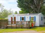 Caravan with terrace