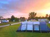 Sunset on site