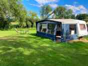 Eurostar caravan rental right on the river bank!