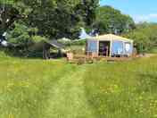 Path down to Oak yurt