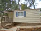 Exterior of the static caravan