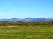 View of Snowdonia from the site