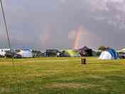 Rainbow over the campsite (added by manager 20 Oct 2023)