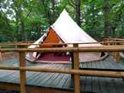Spacious bell tent