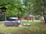 Alfresco seating and hammocks