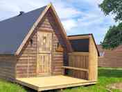 Camping pod exterior