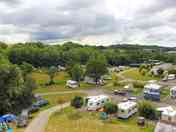 Aerial view of the pitches