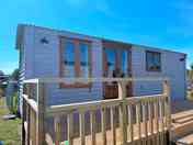 Exterior photo of Shepherd hut with decking