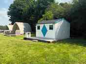 Our new Back to Basics, no electric, Camping Pod offers a different option for those