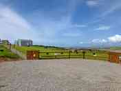 Gravel pitches with sea views