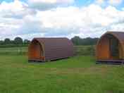 Pods surrounded by farmland