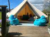Entrance to the bell tent