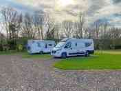 Electric hook-up and water point on hardstanding pitches