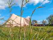 Comfrey bell tent with a porch