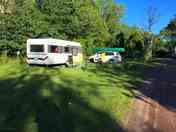 Scenic setting for caravans and tents