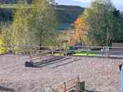 Hardstanding pitch on the upper level of the site