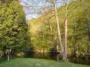 Pitches next to the river
