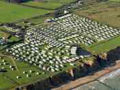 An aerial view of the holiday park