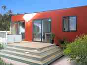 One of the static caravas