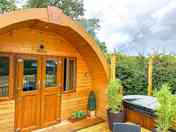 Large exterior decking area